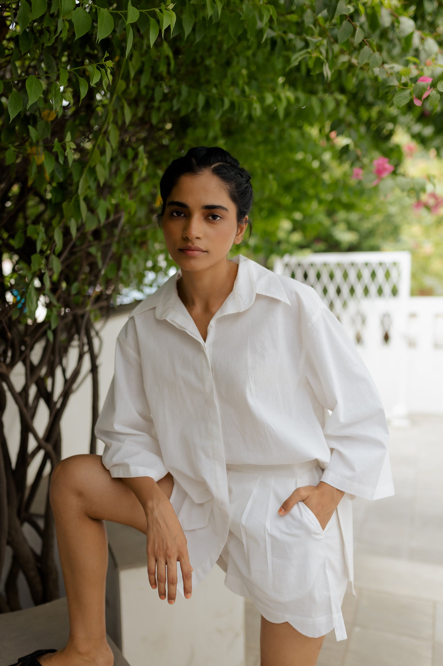 White Not-so-regular Shorts