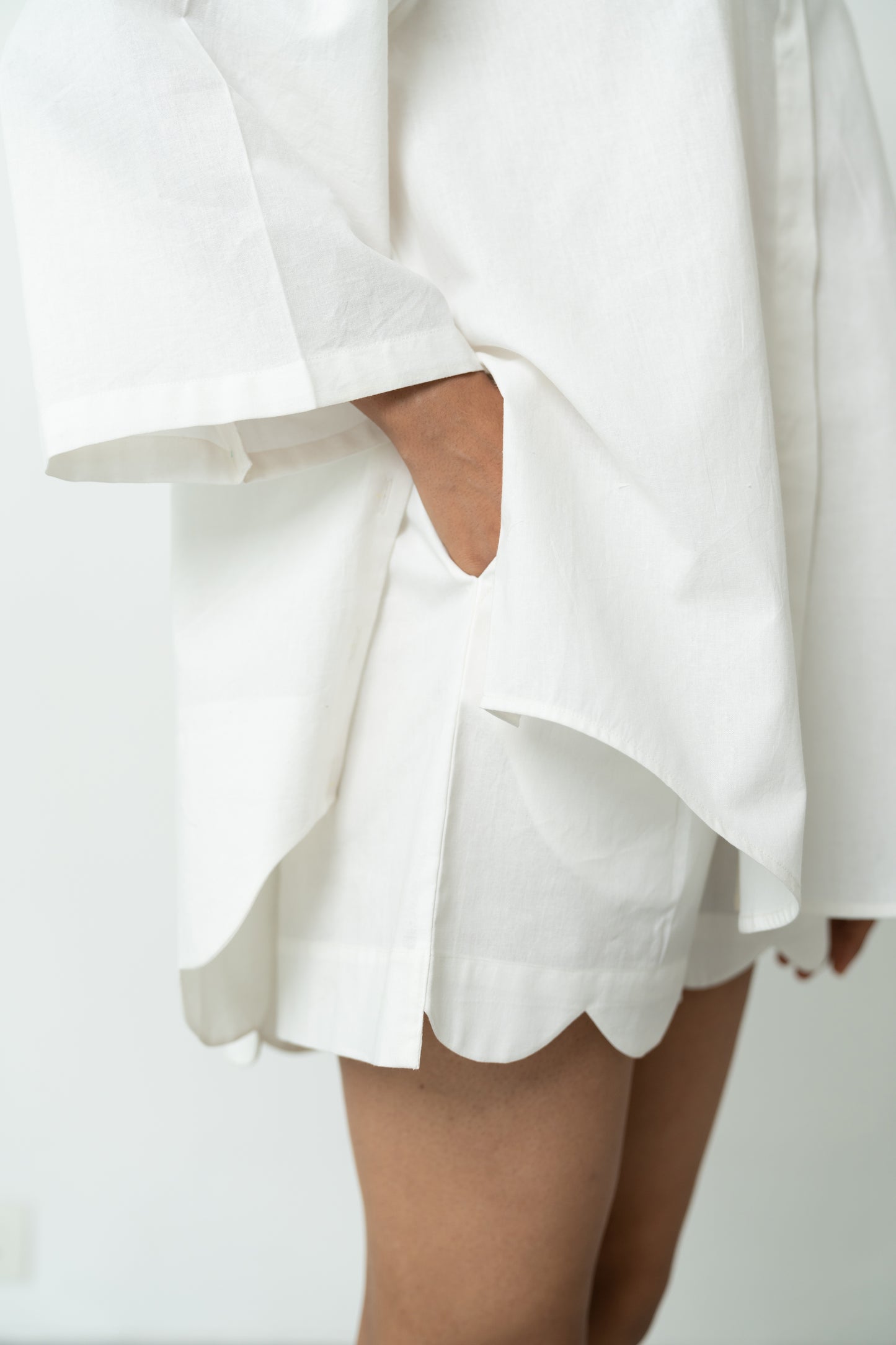 White Not-so-regular Shorts