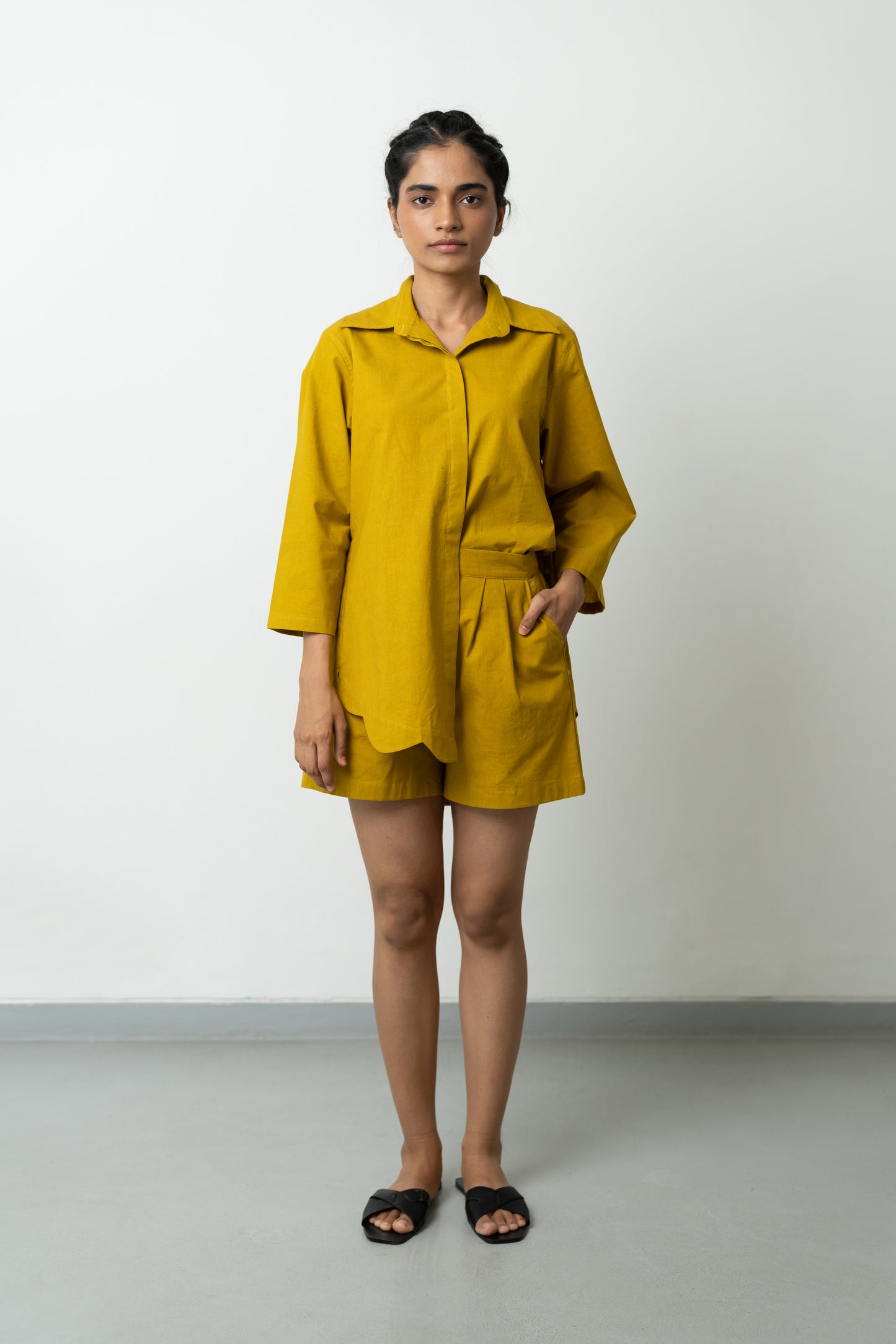 Mustard Yellow Shorts